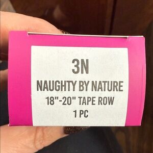 Naughty by Nature 18"-20" Tape Row Hair Extension - Natural Black